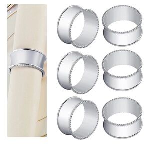 Elegant Silver Napkin Rings 8